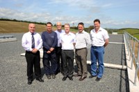 NI Water staff Albert Surgeon, Joe McCombe, Martin Terrins David Clydesdale, Ian Glass and Gary McFadden on-site at Ballylone Service Reservoir | NI Water News